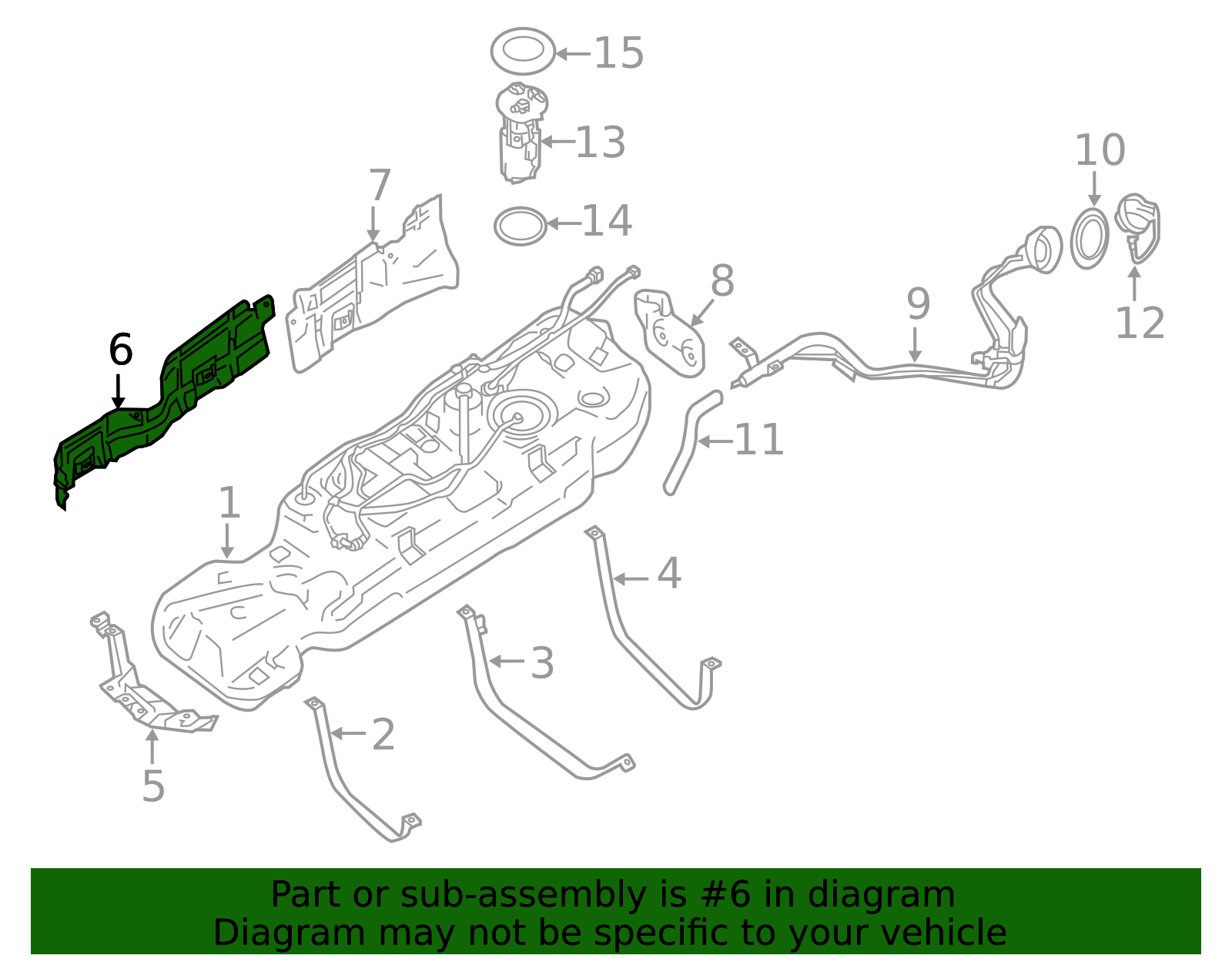 2013-2020 Nissan Pathfinder Fuel Tank Shield 17285-3JA1A | OEM Parts Online