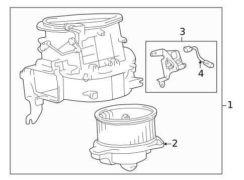 Blower Motor & Fan for 2001 Toyota 4Runner #0