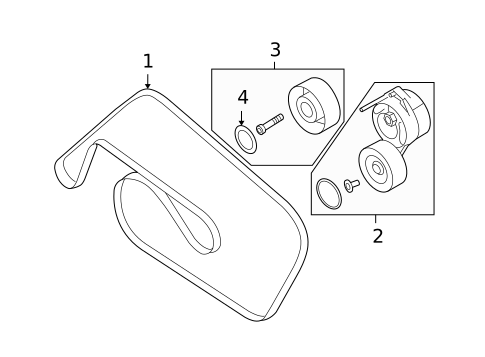 Belts & Pulleys for 2006 Audi A6 Quattro #0