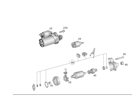 Starter Motor for 2013 Mercedes-Benz GL 350 #0