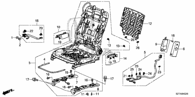 Front Seat Components (R.) (KA/KC) for 2016 Honda CR-Z #0