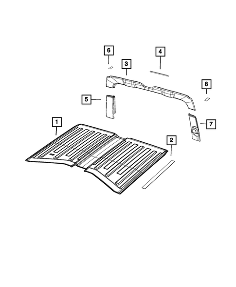 Headliners-Visors-Assist Straps for 2018 Jeep Wrangler #3