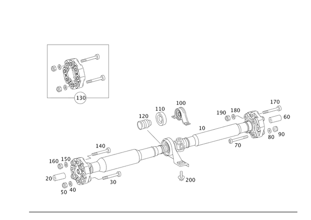 4110800 - Propeller Shaft: Parts Kit, Flex Disk for Mercedes-Benz Image image