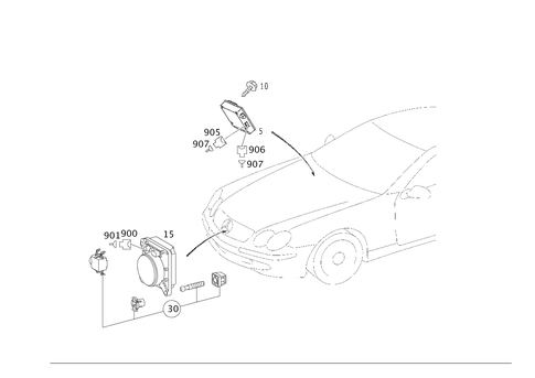 Proximity-Controlled Cruise Control for 1999 Mercedes-Benz SL600 #0