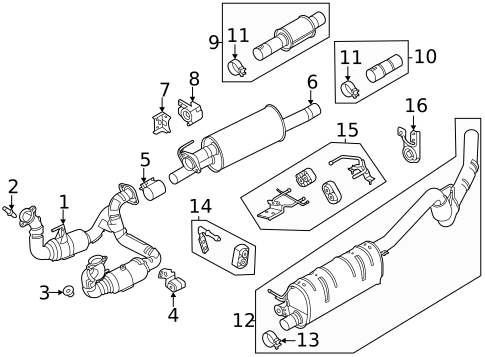 Exhaust Components for 2020 Ford F-250 Super Duty #0