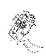 5278185AB - Fuel: Fuel Tank Strap, Left for Chrysler: PT Cruiser Image