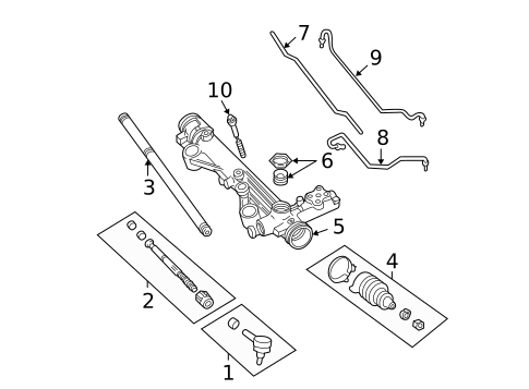 Steering Gear & Linkage for 2004 Ford Freestar #0