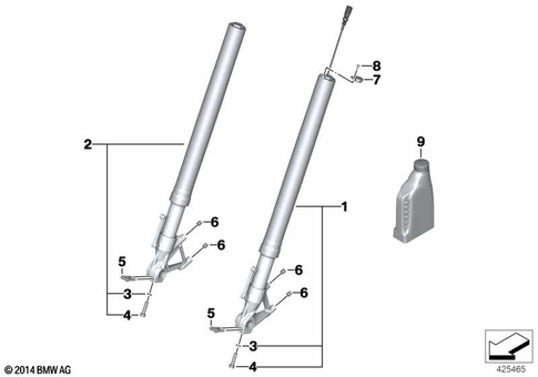 Telescopic Forks, Telelever for 2019 BMW-Motorrad S 1000 XR #5