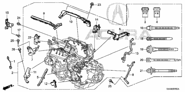 Engine Wire Harness (1) for 2013 Acura RDX #0