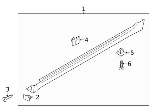 Exterior Trim - Pillars for 2014 Kia Cadenza #0