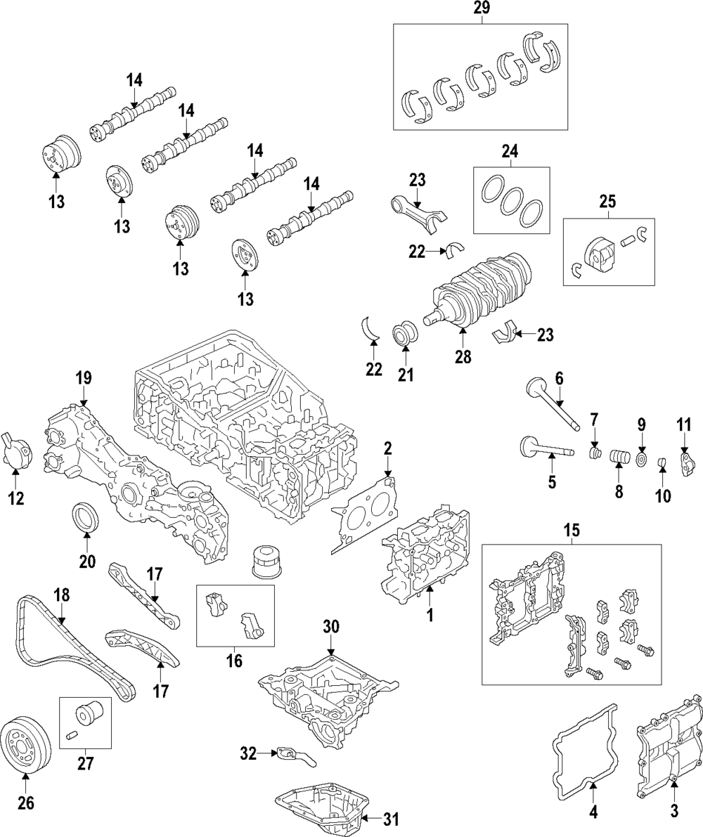 2013-2021 Subaru Crankshaft 12200AA490 | Subaru Online Parts