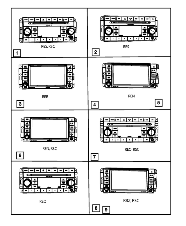 « 5064958AH –  : Am/fm Avec Cd Radio pour Mopar Image »