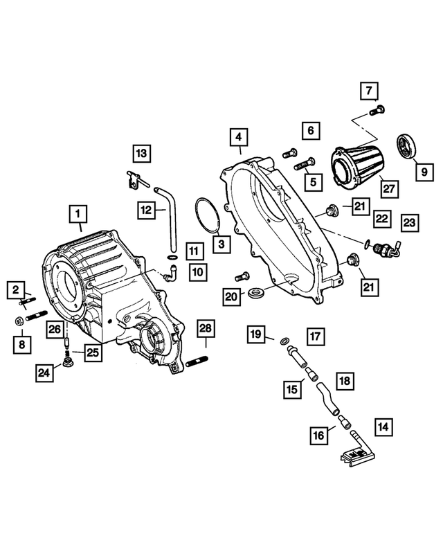 6101526 - Transfer Case Model 271 [DH1]: Transfer Case Bolt for Mopar Image image