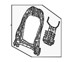 81125T20A01 - Body: Seat Back Frame for Honda Image