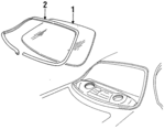 F5OY5442006A - Body: Back Glass for Lincoln: Continental Image