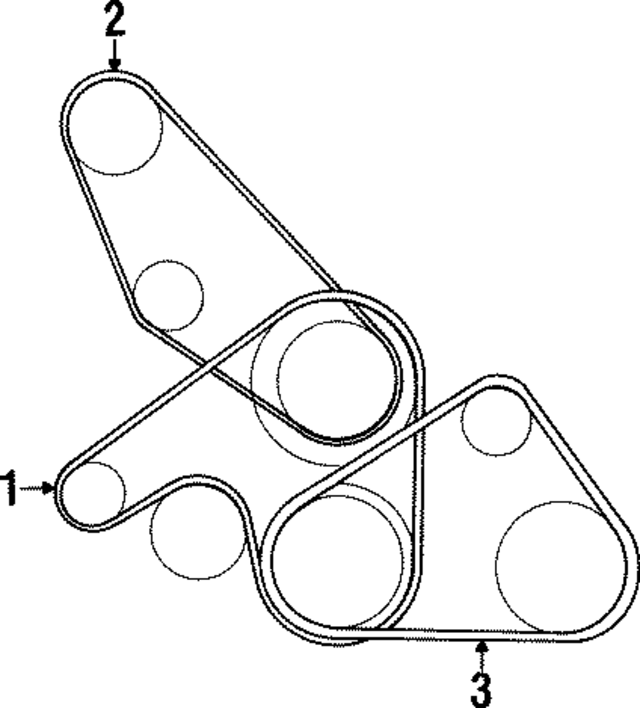 MB813344 - : AC Belt for Mitsubishi Image