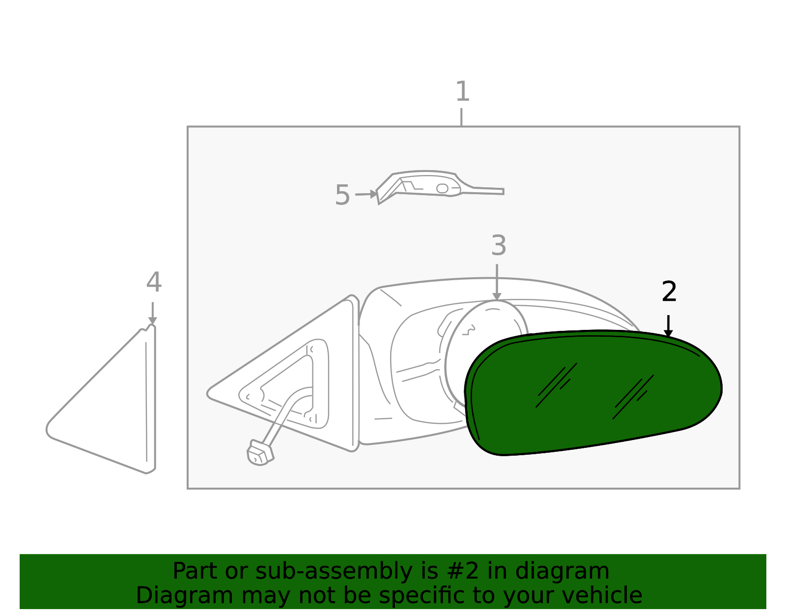 2009-2011 Hyundai Azera Mirror Glass 87621-3L112 | OEM Parts Online