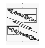 22813177 - Universals &amp; Rear Axle: Axle Assembly for Chevrolet: Camaro Image