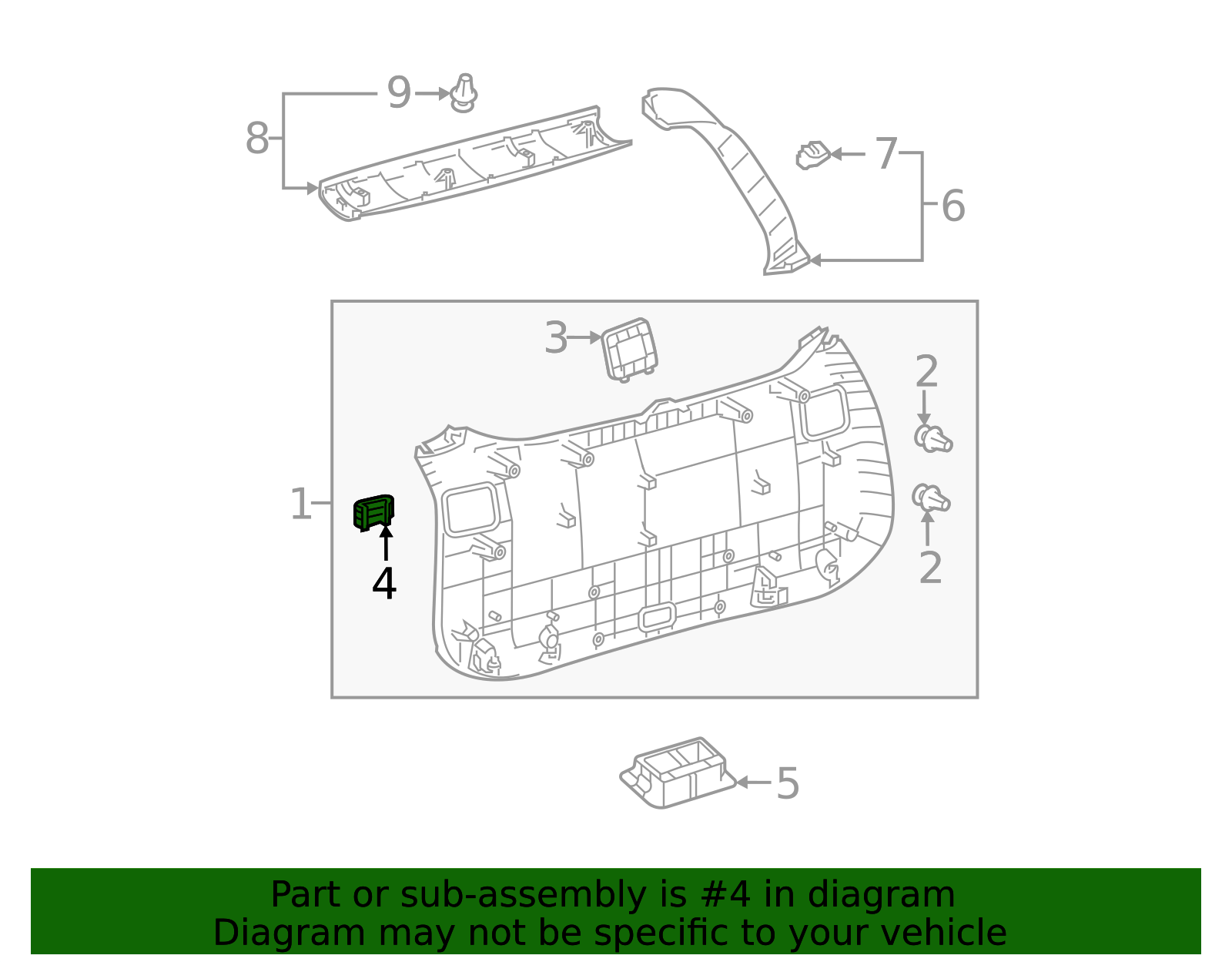 67767-0A100-C0 - 2022-2024 Toyota Corolla Cross - Blind Cover | Nucar ...