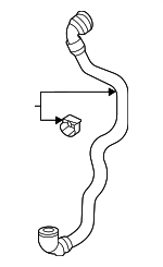 17128654833 - Cooling System: Lower Hose for BMW Image