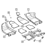 68171939AA - : Footrest Support for Mopar Image
