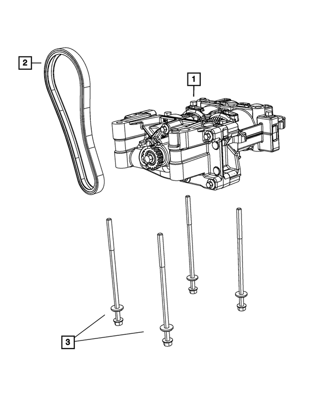 68745338AA - 2.4L Gas; Engine: Balance With Oil Pump Shaft Package for Mopar Image