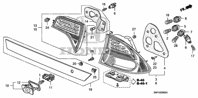 Taillight - License Light for 2006 Honda Civic #0