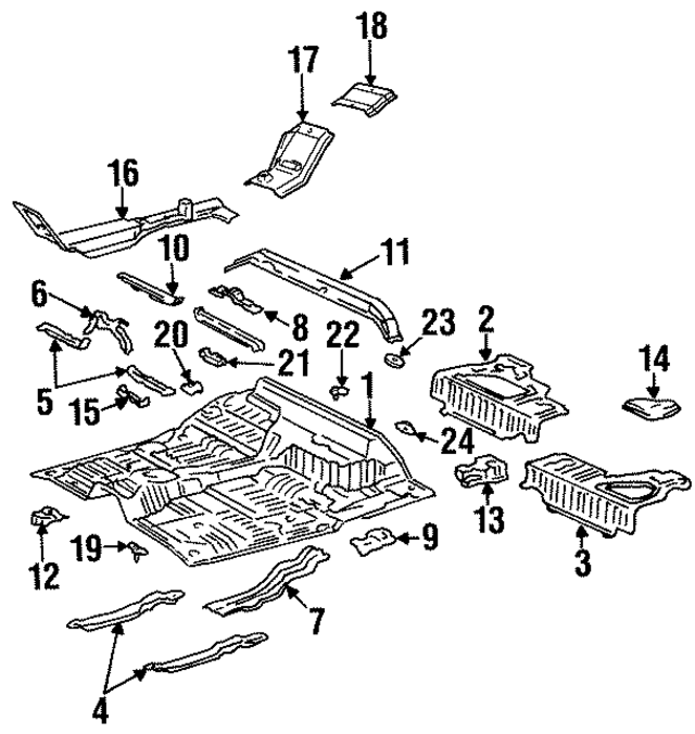 5820234010 - : Floor Pan for Toyota Image