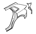 4KE809837 - Body: Quarter Panel for Audi Image