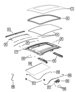 1RY52JW4AB - : Sunroof Seal for Mopar Image