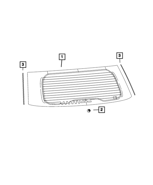 68378375AG - Glass: Backlite for Mopar Image