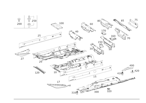 Front Floor for 2008 Mercedes-Benz R320 #0