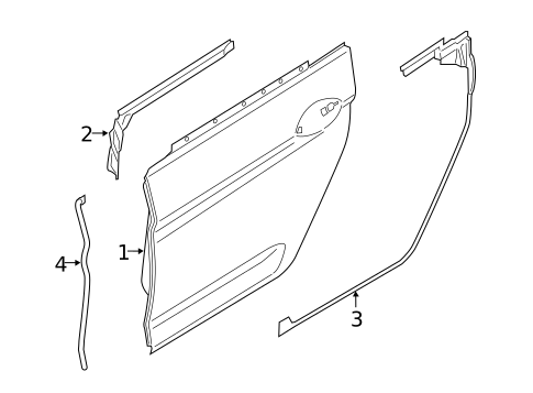 Door & Components for 2016 BMW 650i xDrive Gran Coupe #1