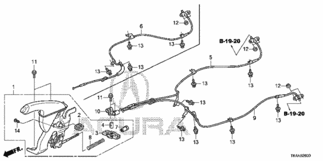 Parking Brake for 2014 Acura TL #0