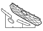 91121FN100 - Body: Grille Assembly for Subaru Image