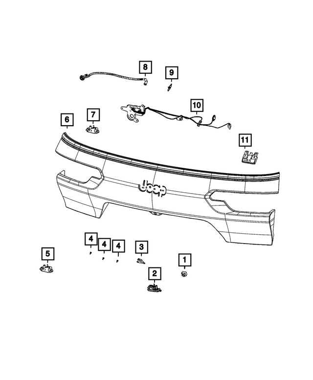 « 68429982AA – Electrical : Plaque Minéralogique Lampe pour Mopar Image »