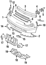 MB831734 - : Bumper Cover for Dodge: Stealth Image