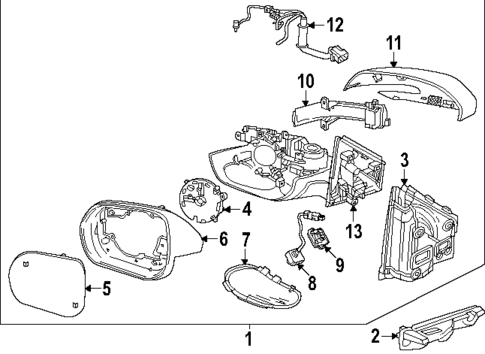 Mirrors for 2024 GMC Acadia #1