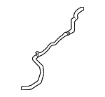 8W0121036G - Cooling System: By-Pass Hose for Audi: S4, S5, S5 Sportback Image