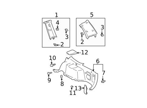 Ducts for 2006 Toyota Highlander #1