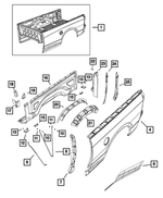 68054863AD - Body Sheet Metal Except Doors: Pickup Box for Ram: 1500, 1500 Classic, 2500, 3500 Image
