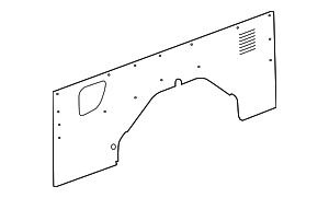 LK4Z6142410C - Body: Interior Quarter Panel Trim Panel for Ford Image