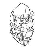 C2P15992 - : Caliper for Jaguar: XK, XKR, XKR-S Image