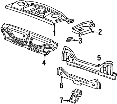 Rear Upper Body for 1998 Ford Crown Victoria #0
