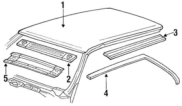 4341138 - Body: Roof Panel for Mopar Image