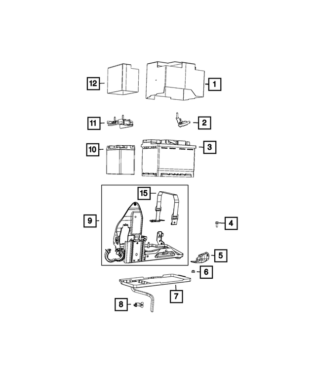 BPH6F001AA - Electrical: Storage Battery, Asia Pacific for Mopar Image image