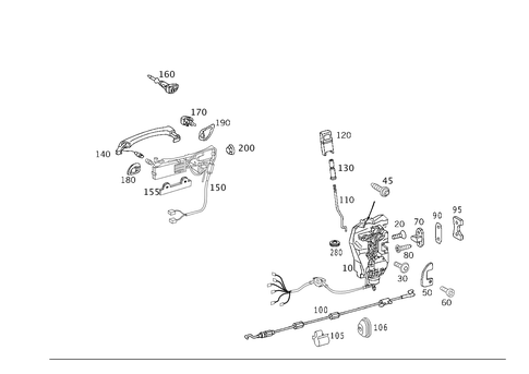 Locking System for 2003 Mercedes-Benz S 55 AMG&reg; #0