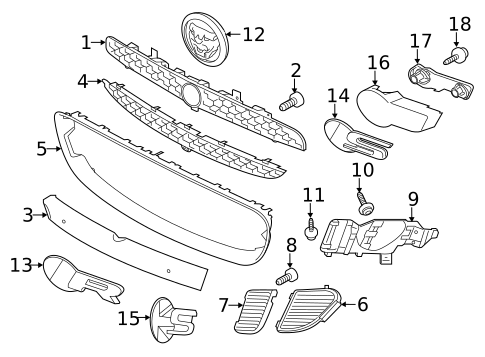 Grille & Components for 2014 Jaguar F-Type #0