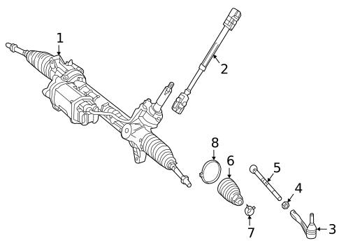 Steering Gear & Linkage for 2017 Mercedes-Benz GLE 63 AMG&reg; #0