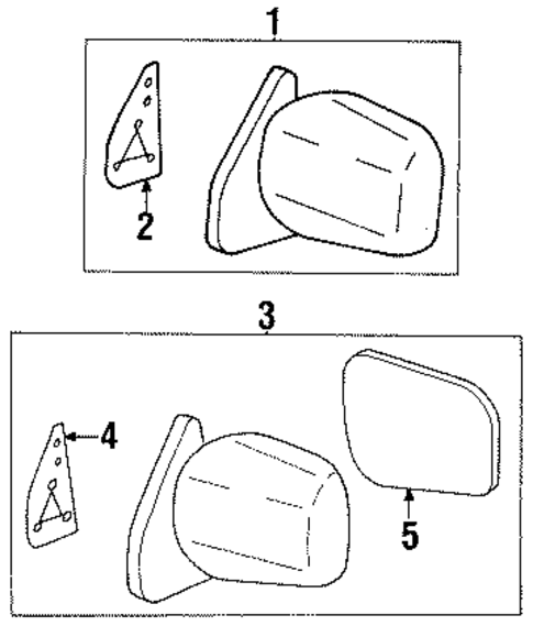 Outside Mirrors for 2002 Isuzu Rodeo #0